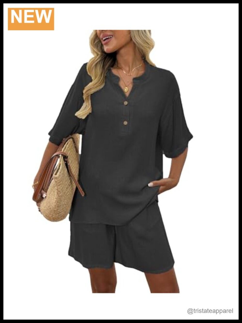Linen Cotton 2 Piece Short Set Women Summer Tracksuit Lounge